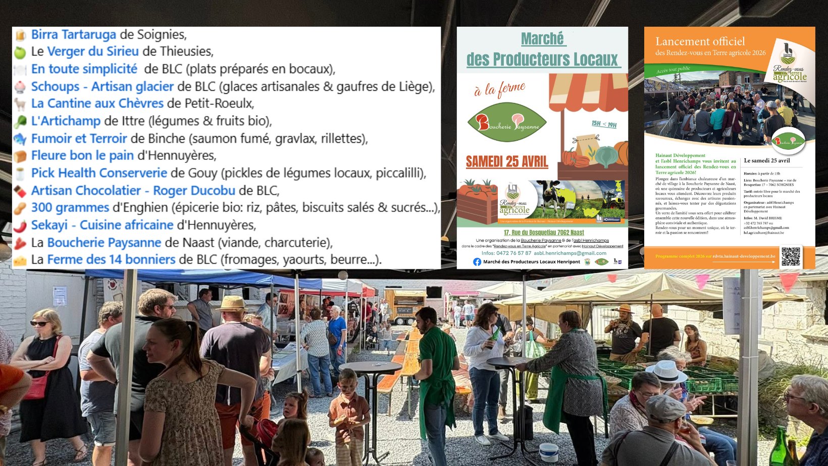 Marché de village à la Boucherie Paysanne de Naast, où une quinzaine de producteurs et agriculteurs locaux vous attendent